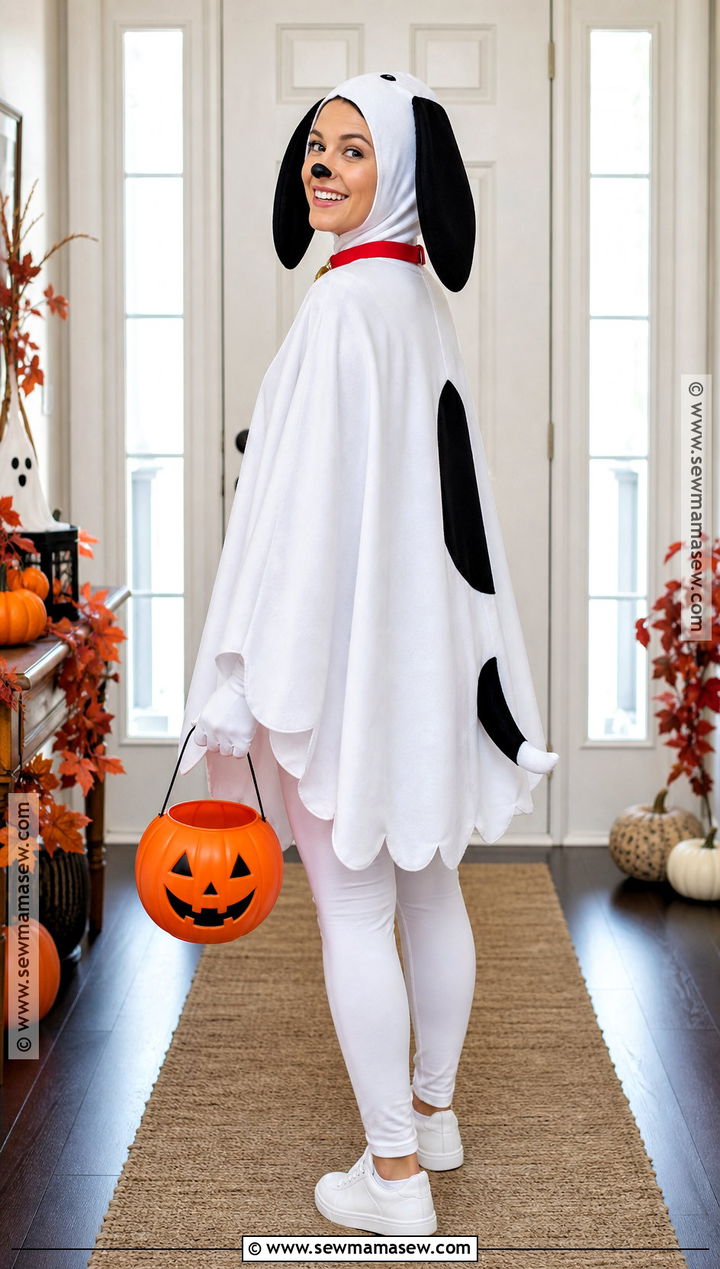 Ghost Snoopy Costume - 40 snoopy halloween costume ideas