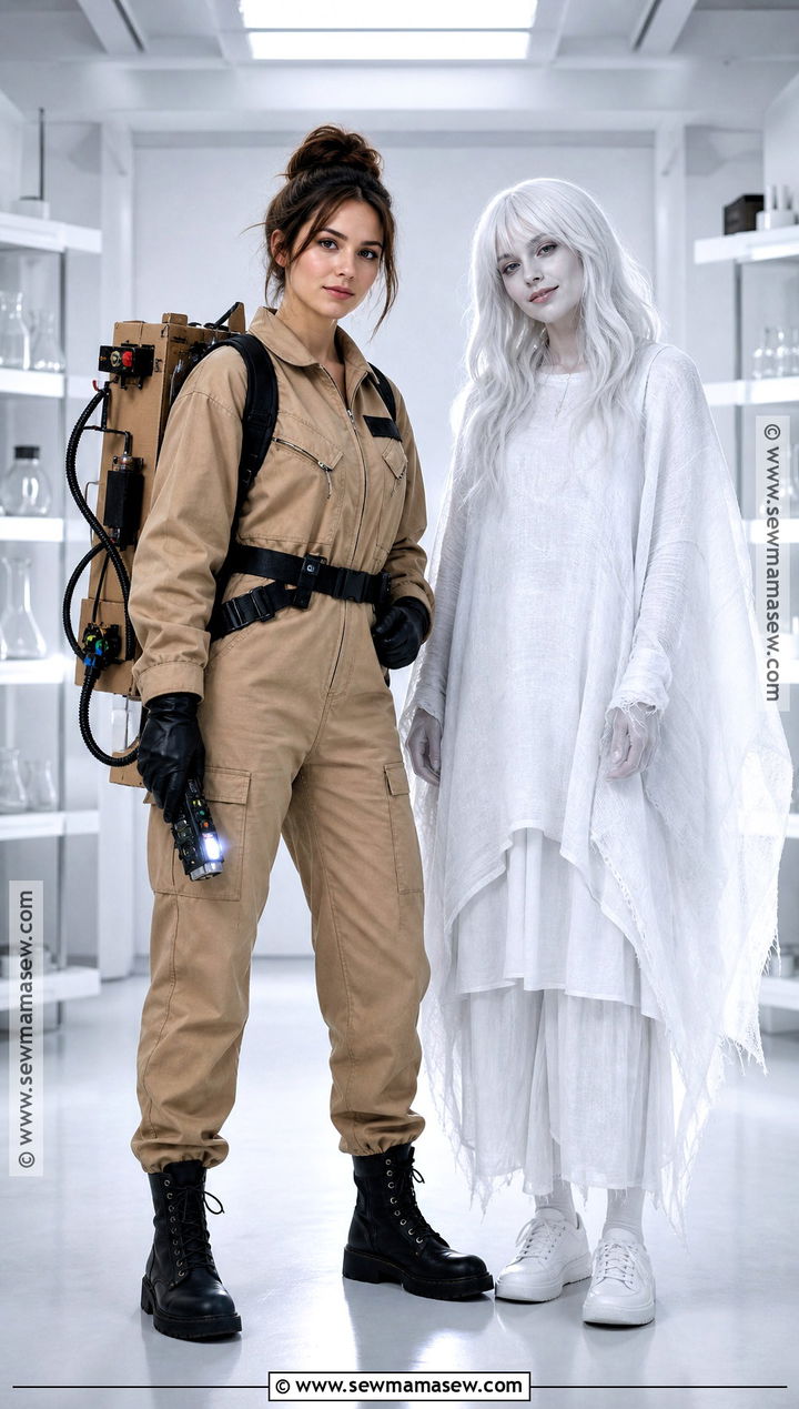Ghostbuster And Friendly Ghost Costume - 45 duo halloween costumes for couples