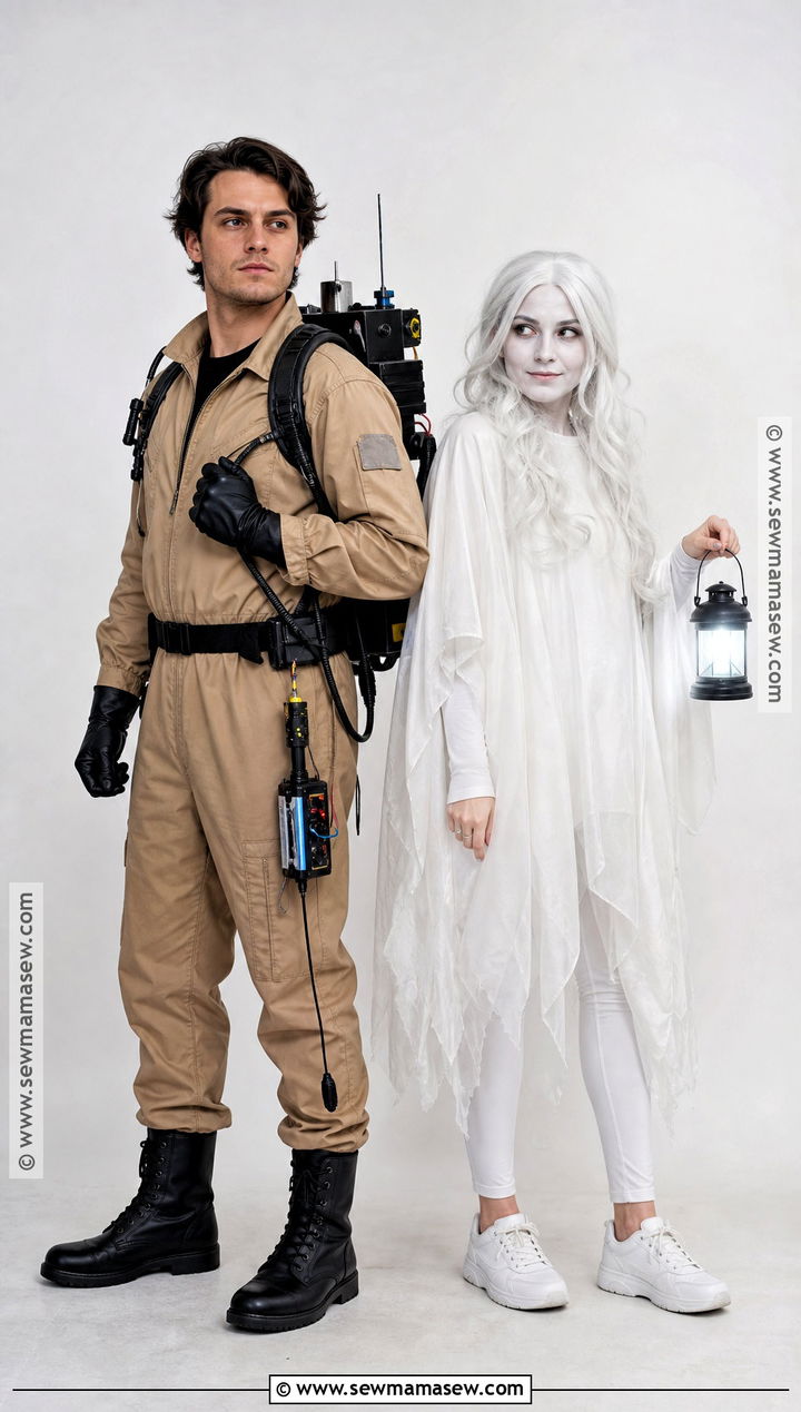 Ghostbuster And Friendly Ghost Couple Costume - 35 costume couple ideas