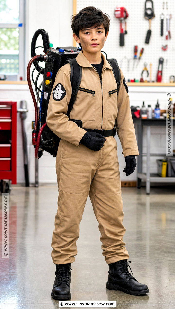 Ghostbuster Costume With Utility Jumpsuit - 40 boys halloween costumes