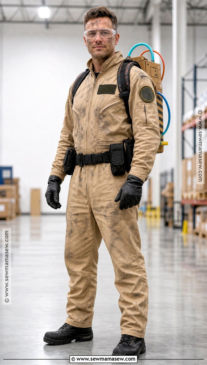 Ghostbuster Costume With Utility Jumpsuit - 40 halloween costumes for men