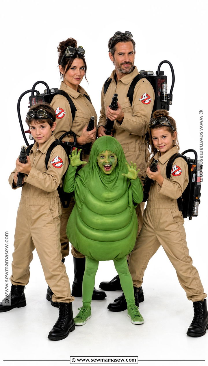 Ghostbusters Family Costume - 30 family costumes for 5 halloween