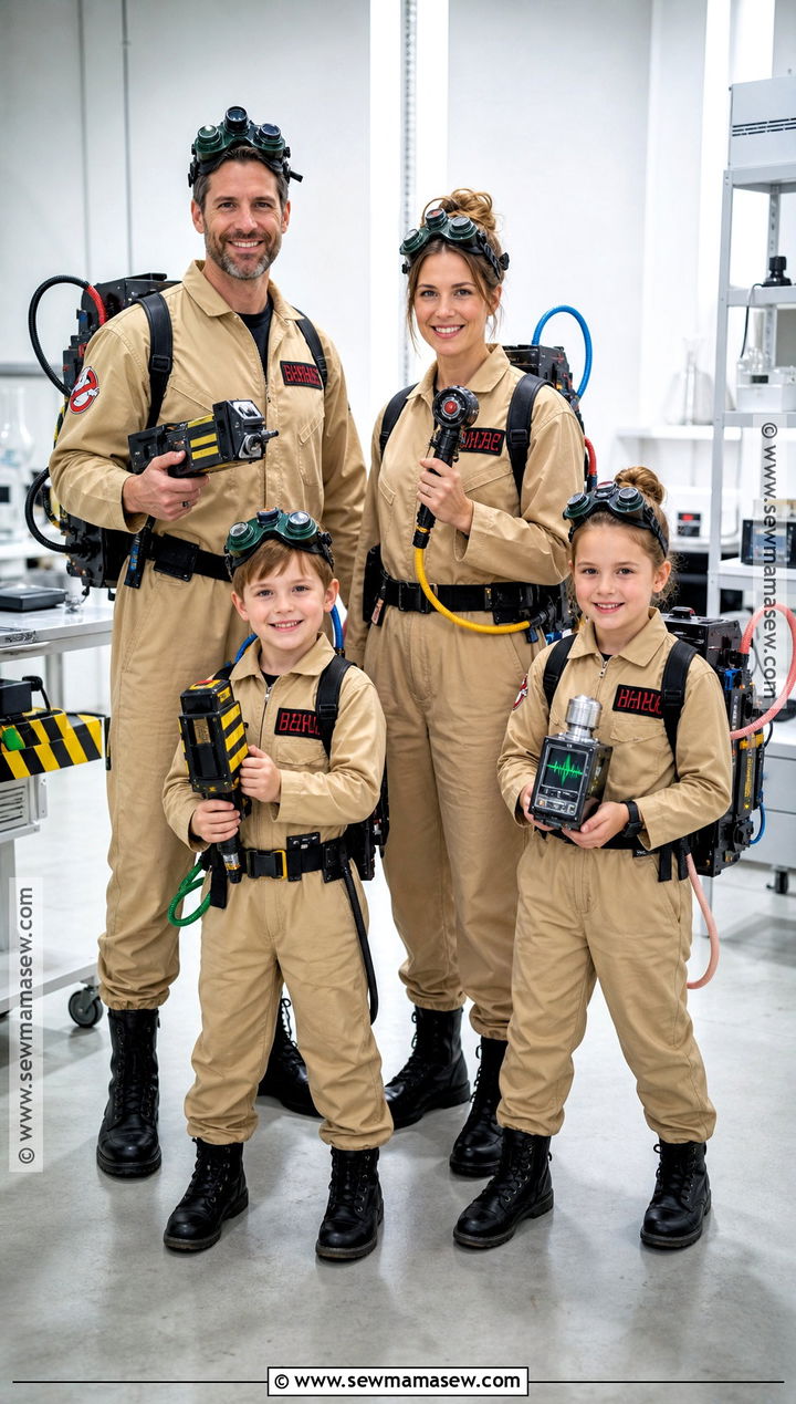 Ghostbusters Family Costume - 35 family costumes for four