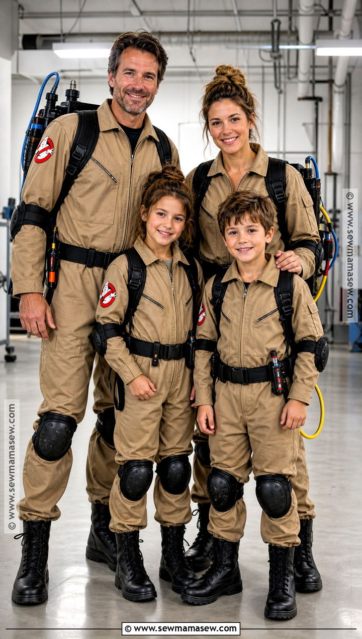 Ghostbusters Family Costume - 35 family of four halloween costumes