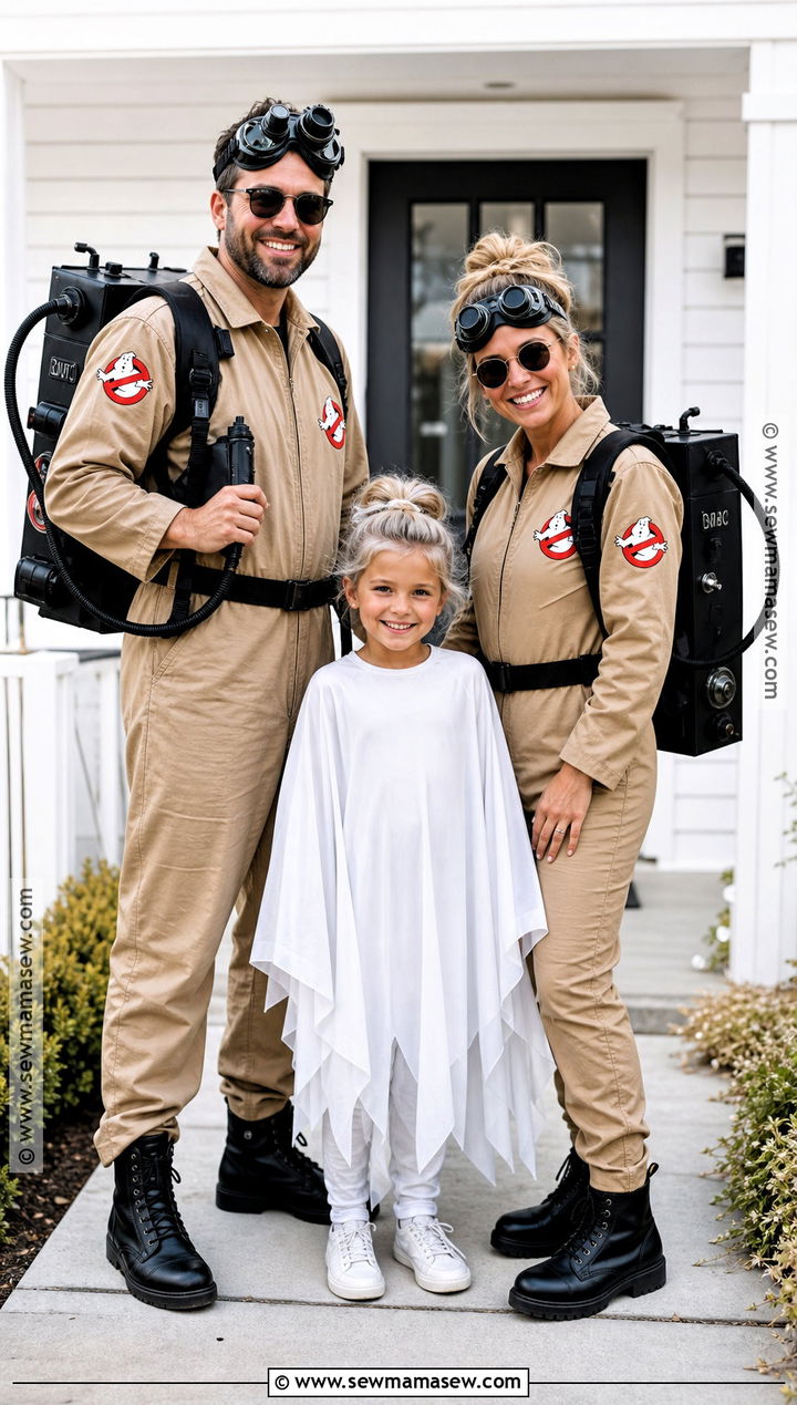 Ghostbusters Family Costume - 30 3 Family Halloween Costumes