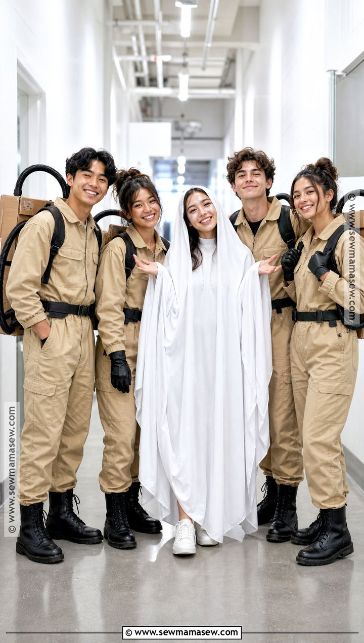 Ghostbusters Group Costume With Coveralls - 30 college costume ideas