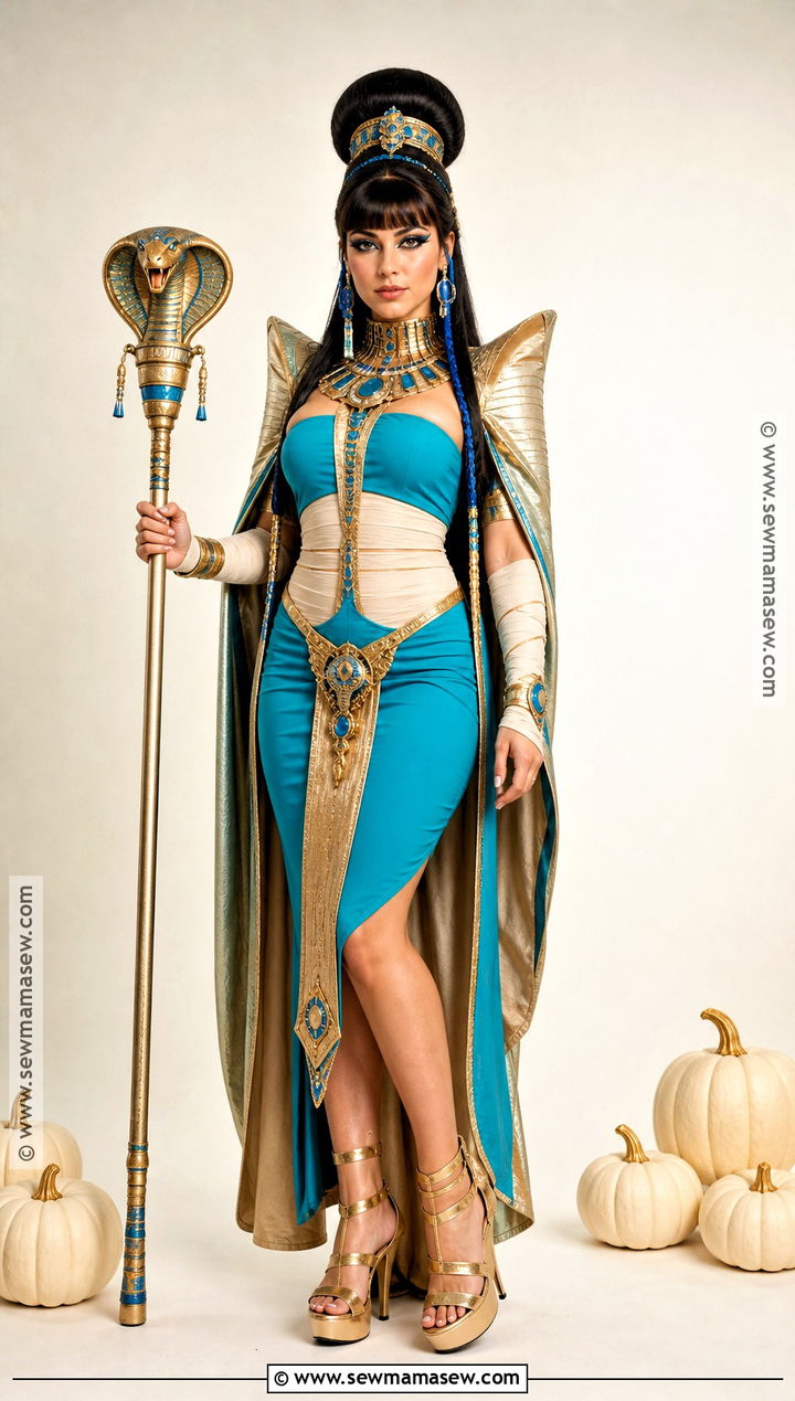 Ghouls Rule Cleo De Nile Costume With Gold Cape - 50 cleo de nile costume ideas