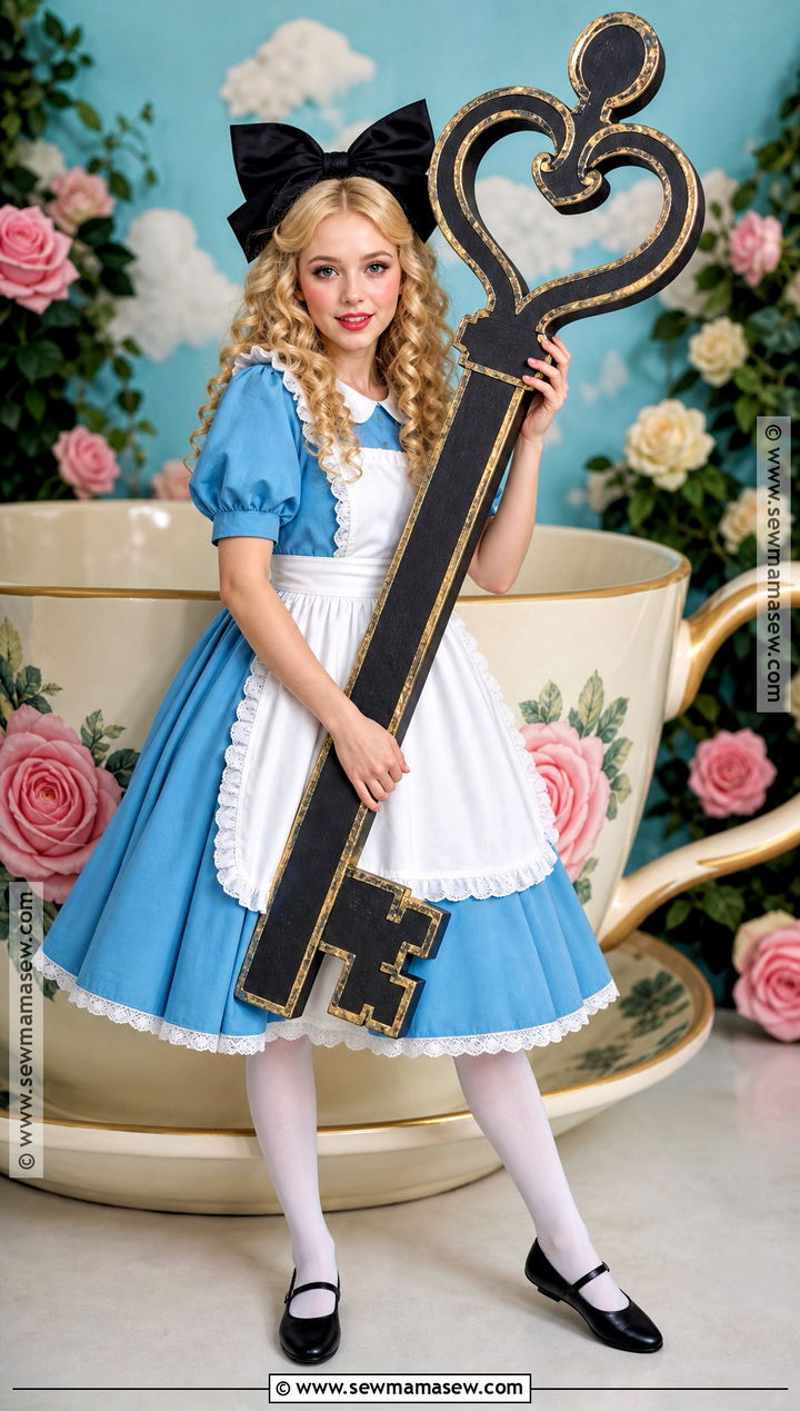 Giant Bow Alice Costume With Oversized Details - 40 alice costume ideas