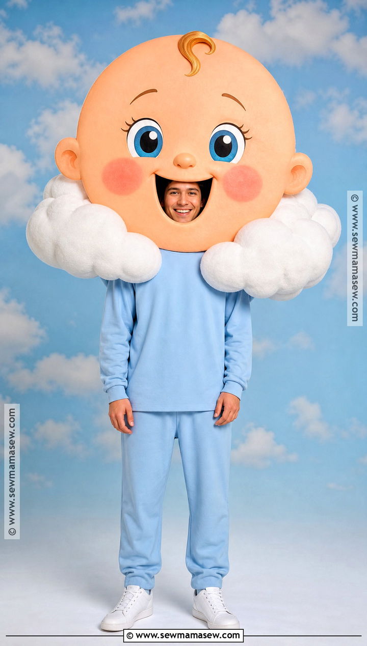 Giant Floating Baby Head Costume - 40 phineas and ferb costume ideas