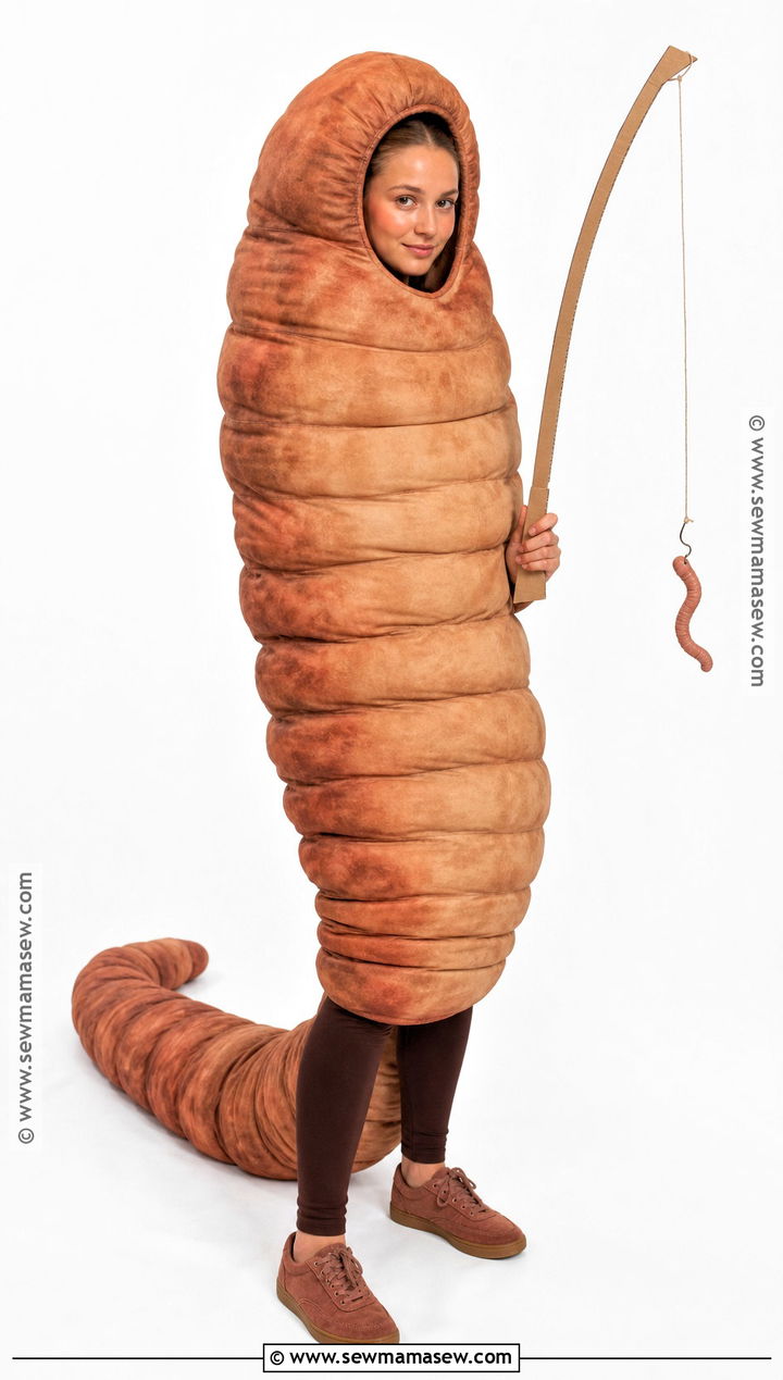 Giant Worm Costume - 30 heidi klum halloween costumes