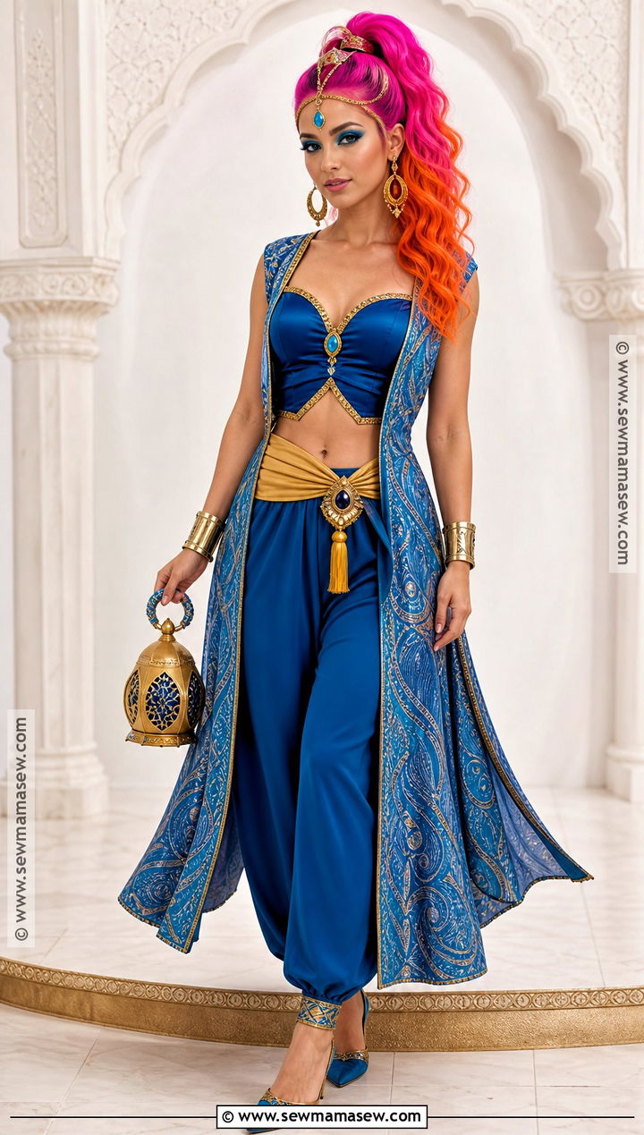 Gigi Grant Costume With Blue Genie Outfit - 40 monster high costumes