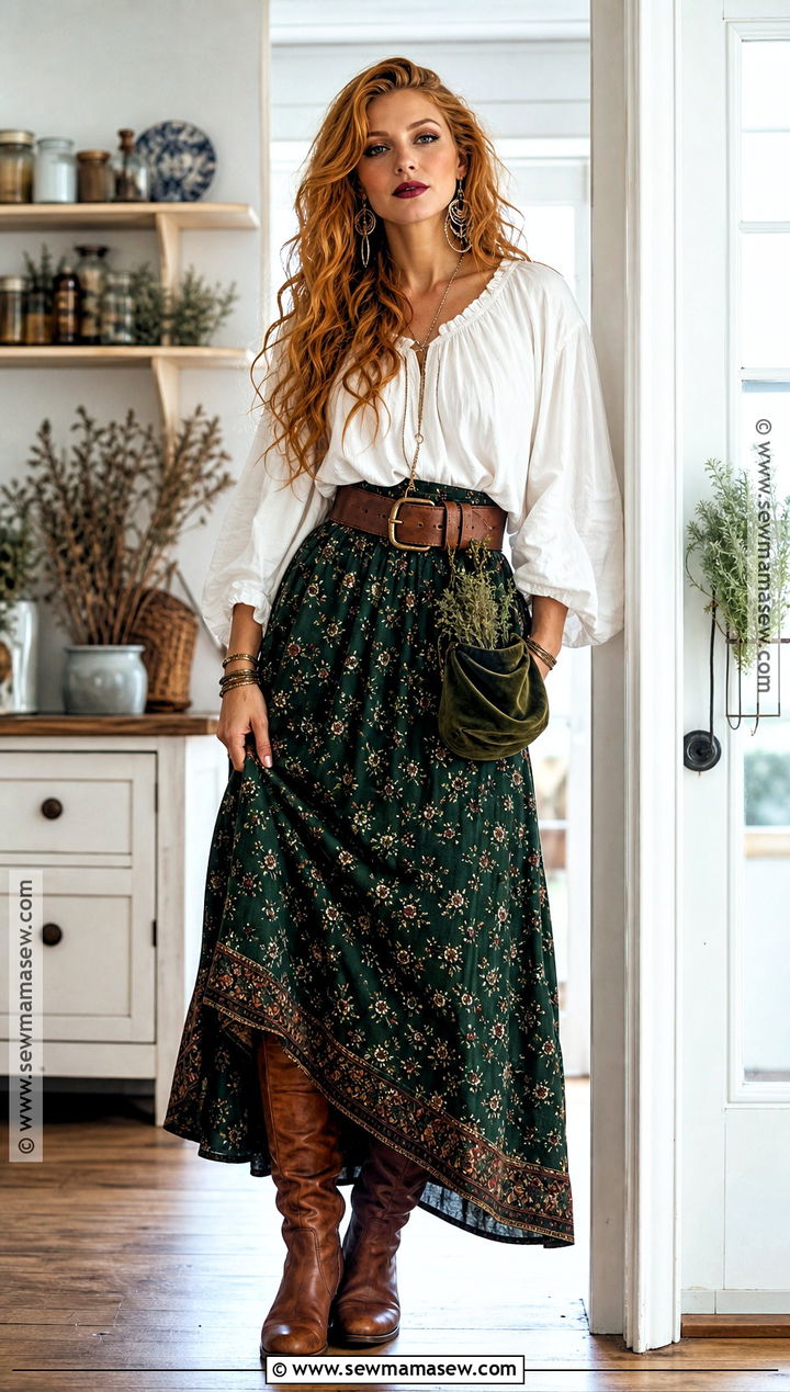 Gillian Owens White Blouse And Maxi Skirt Costume - 30 practical magic costume ideas