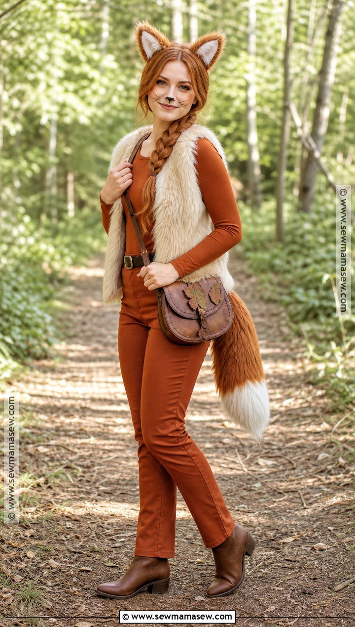 Ginger Fox Costume With Rust Outfit - 30 ginger hair costume ideas