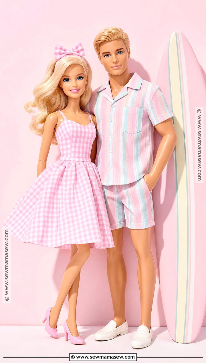 Gingham Barbie And Pastel Ken Costume - 30 barbie ken costume ideas