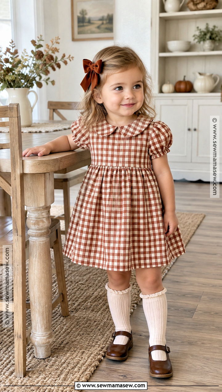 Gingham Dress Toddler Thanksgiving Outfit - 25 toddler thanksgiving outfit ideas for girls