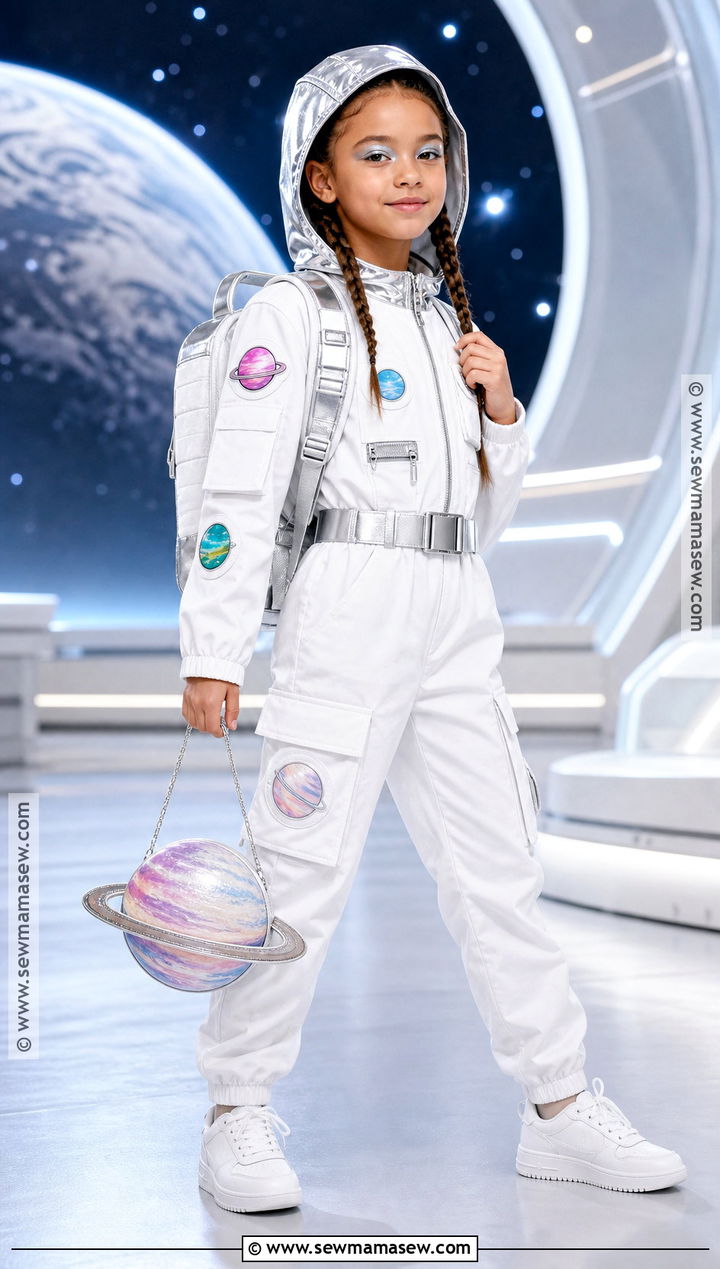 Girl Astronaut Costume With Silver Boots - 40 halloween costume ideas for girls