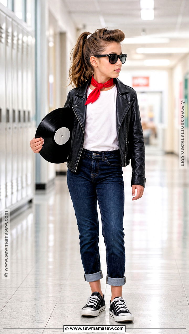 Girl Greaser Costume - 30 50S Dress Up Day At School Ideas