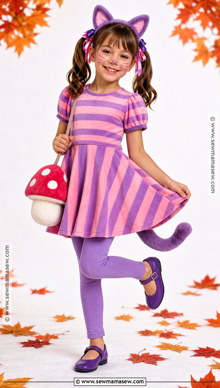 Girls Cheshire Cat Dress Costume - 50 cheshire cat costume ideas
