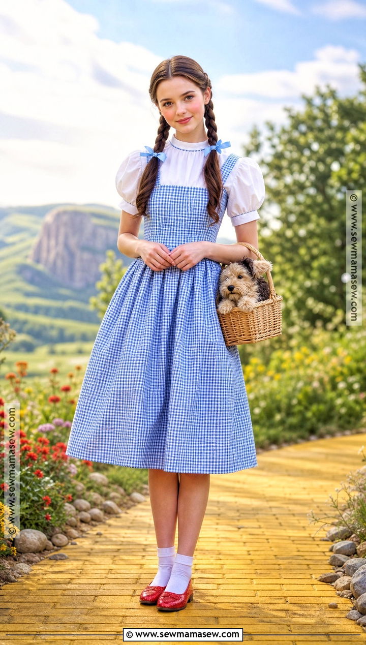 Girls Dorothy Costume With Red Shoes - 30 girls costumes