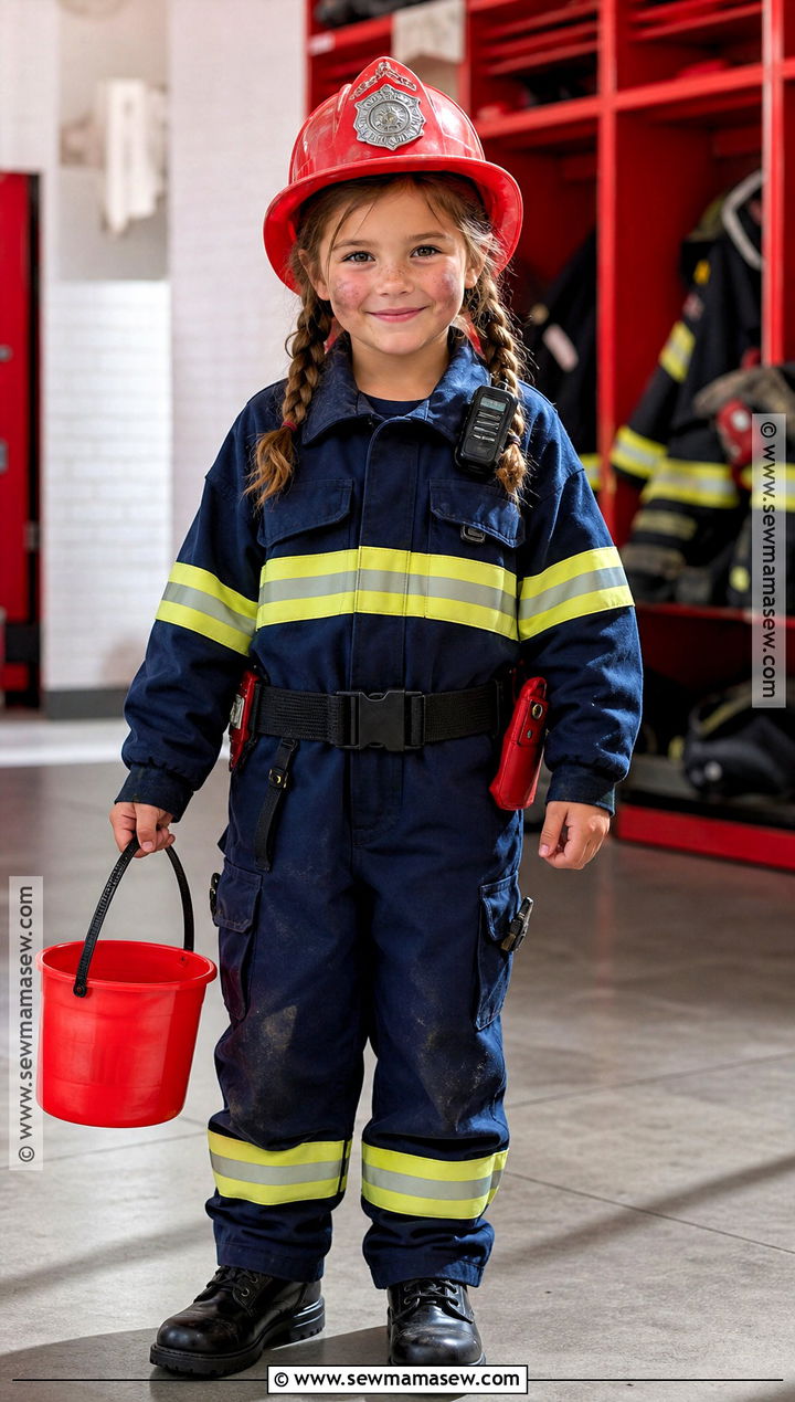 Girls Firefighter Costume - 30 girl halloween costumes for kids