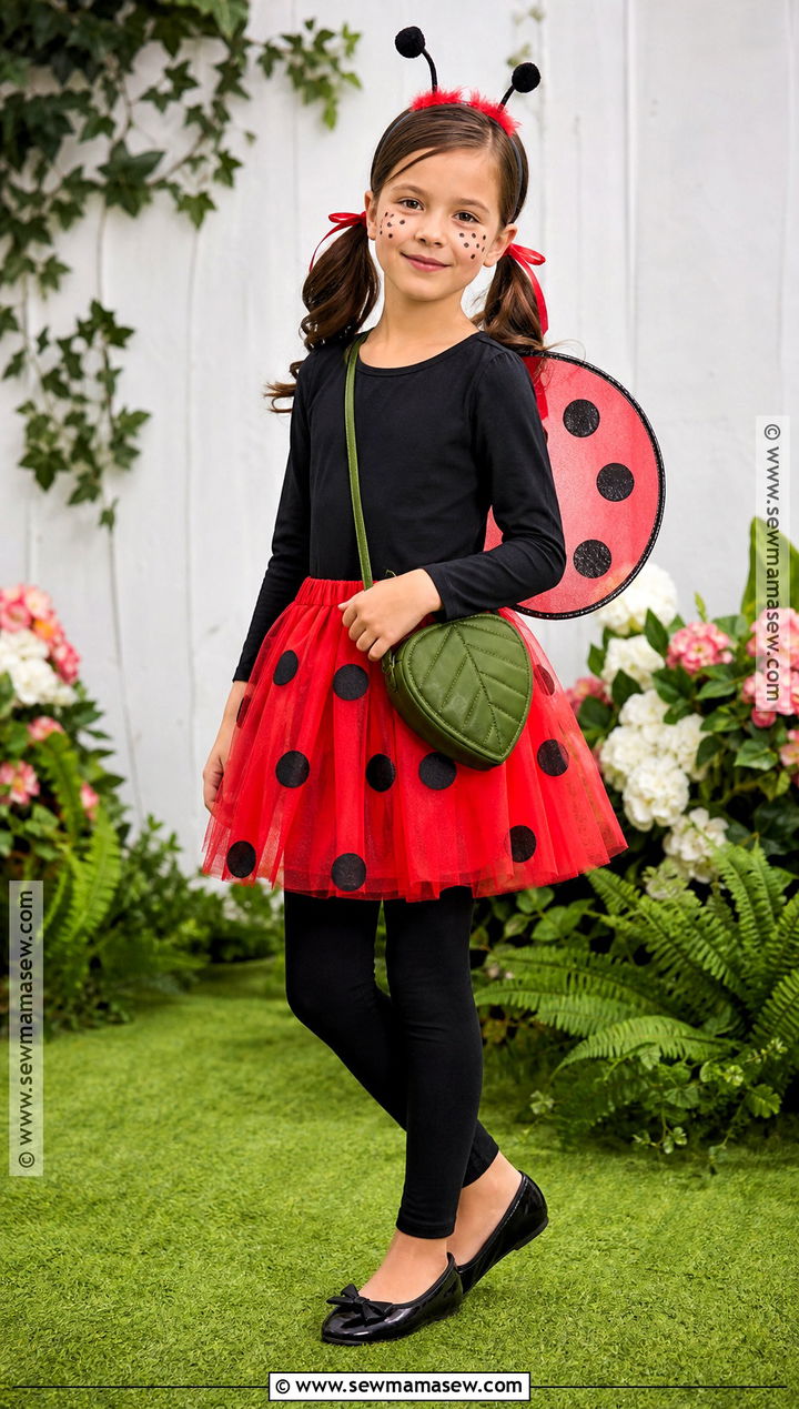 Girls Ladybug Costume With Red Tutu - 30 girls costumes