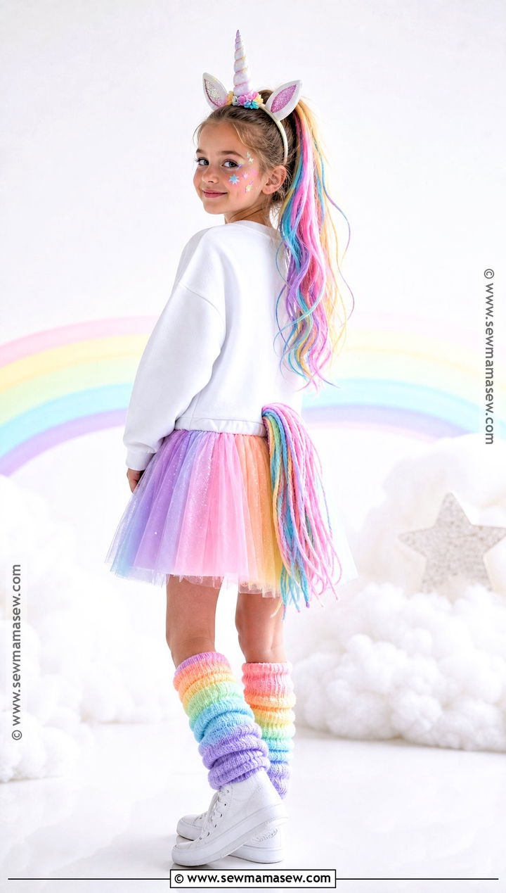 Girls Rainbow Unicorn Costume - 30 girls costumes