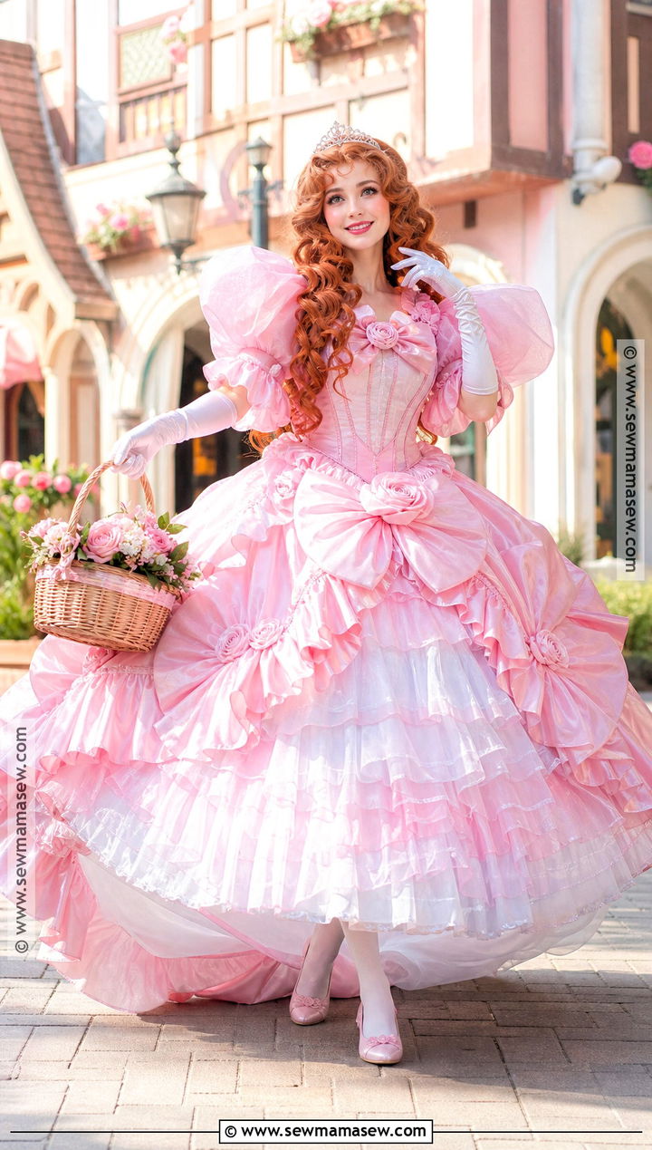 Giselle Pink Ball Gown Cosplay - 35 Princess Cosplay Ideas