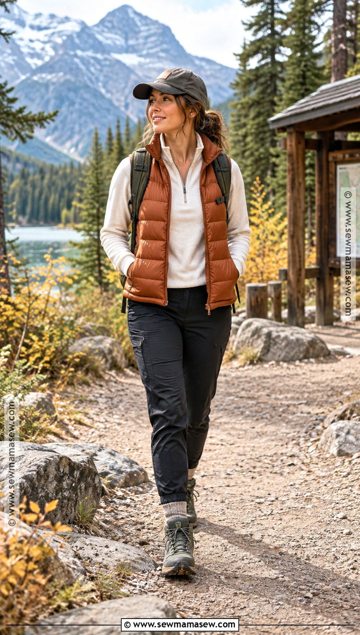 Glacier National Park Puffer Vest Outfit - 15 Glacier National Park Outfit Fall Ideas