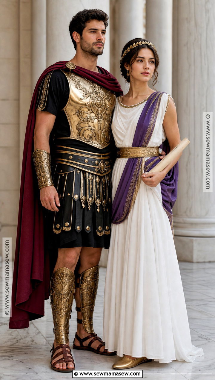Gladiator And Roman Royal Couple Costume - 30 gladiator costume ideas