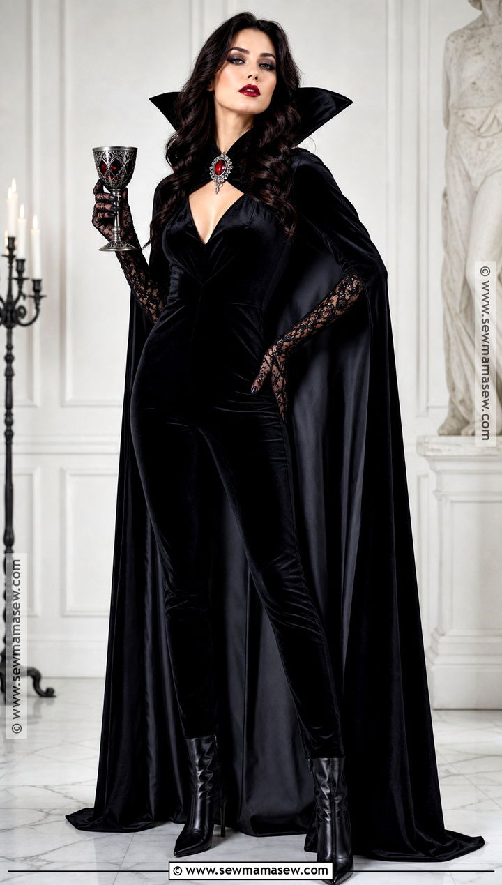 Glam Black Vampire Costume - 35 black costume ideas