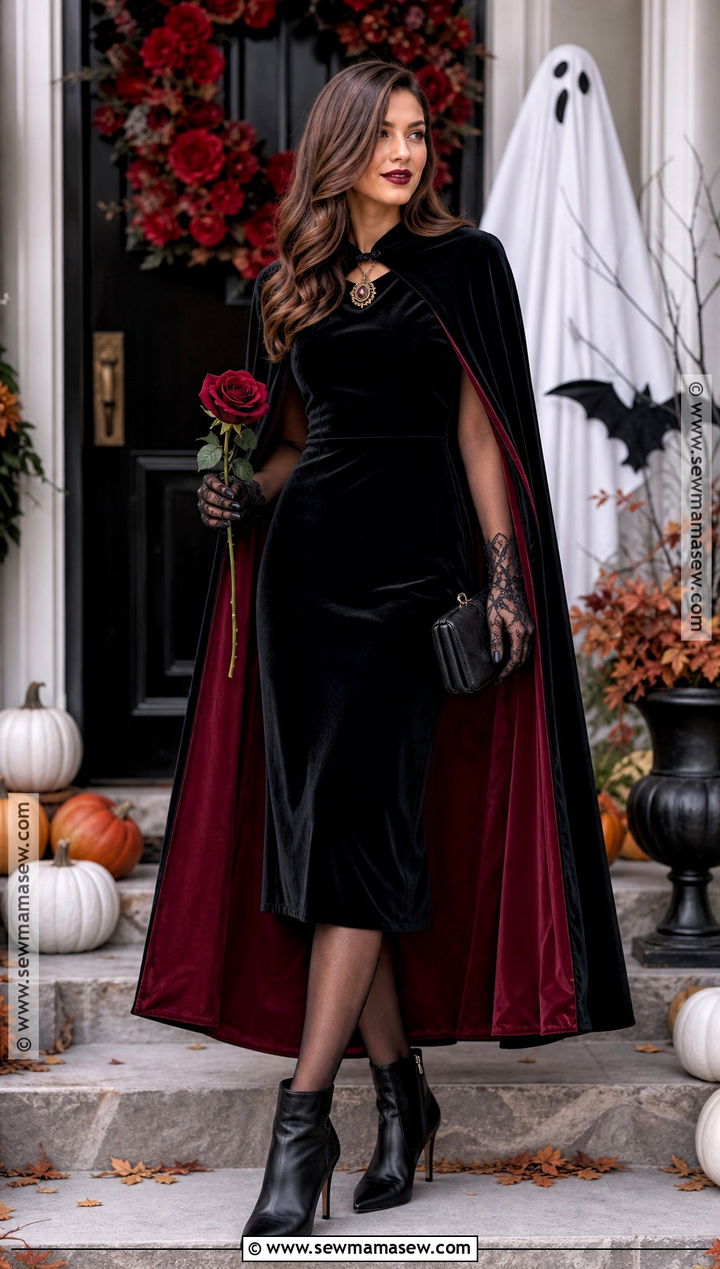 Glam Brunette Vampire Costume - 35 brown hair halloween costumes