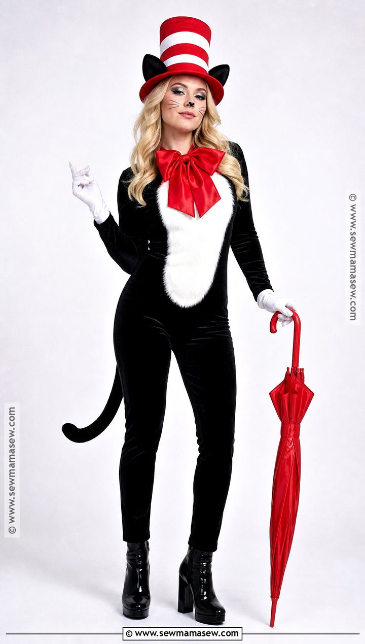 Glam Cat In The Hat Costume - 30 cat and the hat costume ideas
