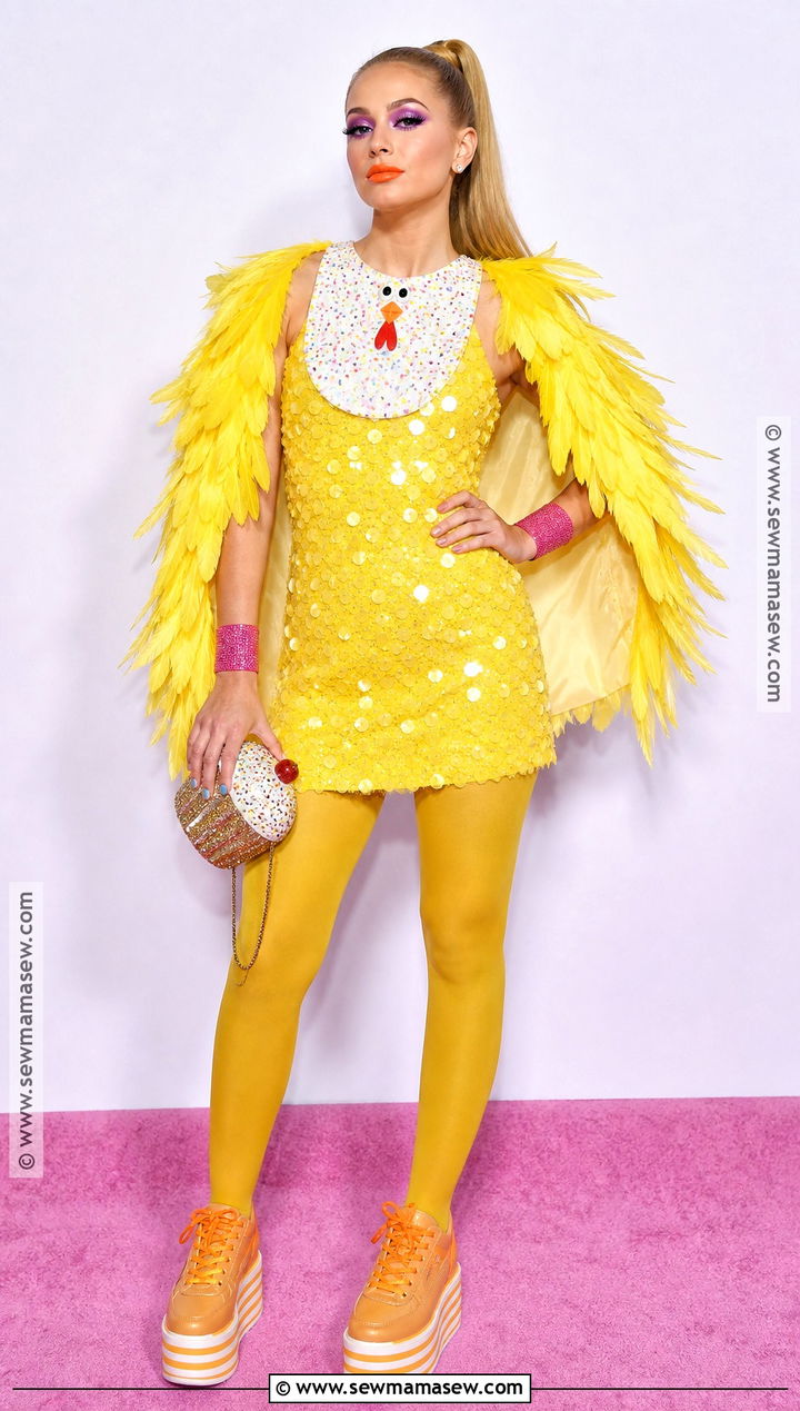 Glam Chica Costume With Sequin Mini Dress - 30 Chica Halloween Costume Ideas