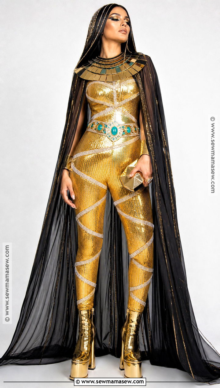 Glam Cleo De Nile Costume With Gold Bodysuit - 50 cleo de nile costume ideas
