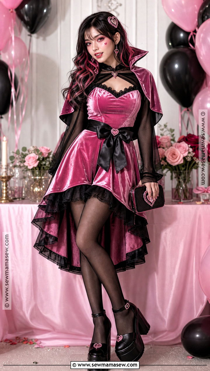 Glam Draculaura Party Costume - 35 draculaura halloween costume ideas