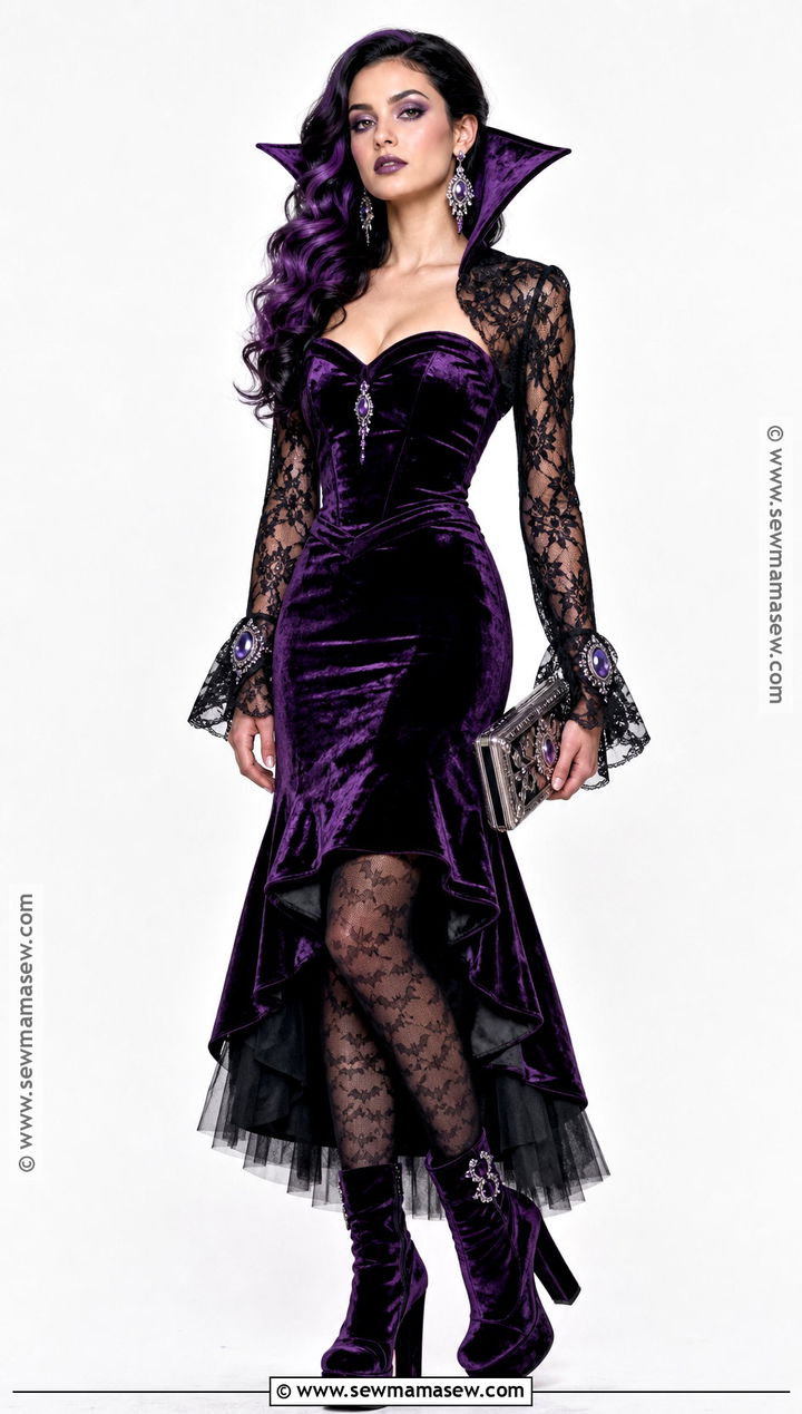 Glam Elissabat Costume With Velvet Dress - 30 elissabat costume ideas
