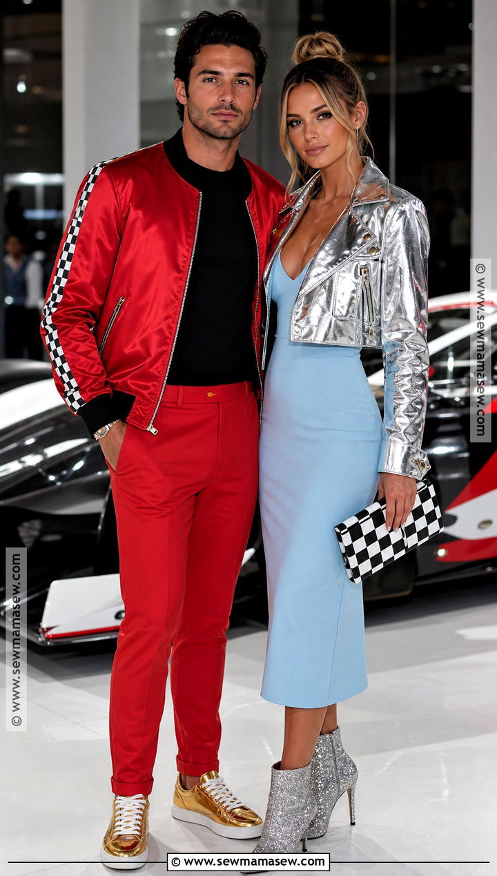 Glam Lightning McQueen And Sally Costume - 30 cars couple costume ideas