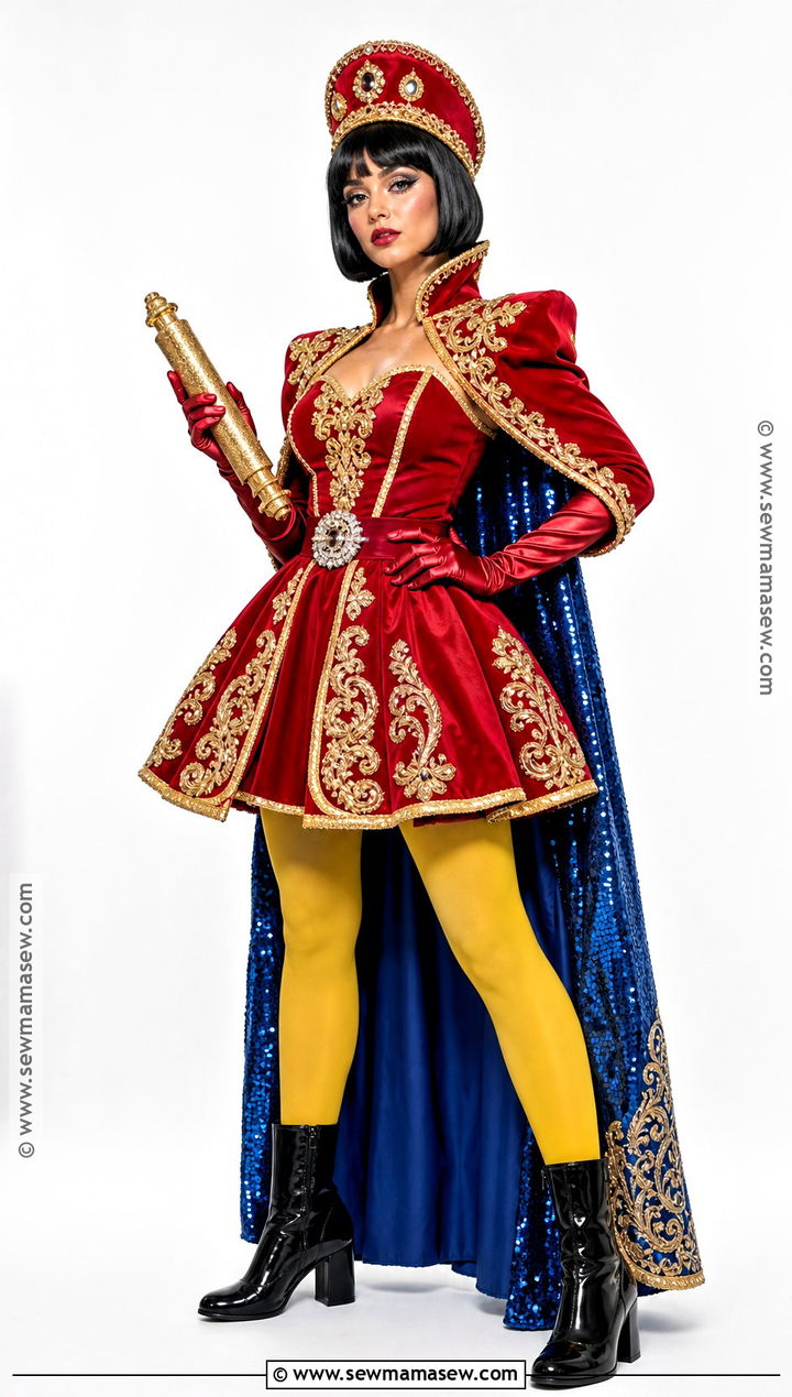 Glam Lord Farquaad Costume With Sequin Cape - 35 Lord Farquaad Costume Ideas for Women