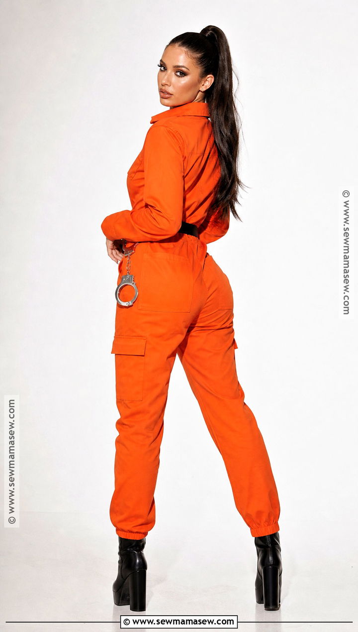 Glam Orange Prisoner Costume - 30 prisoner costume ideas for women