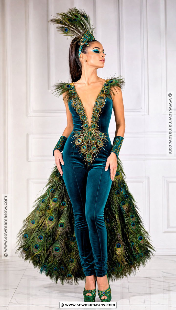 Glam Peacock Costume - 40 animal costume ideas