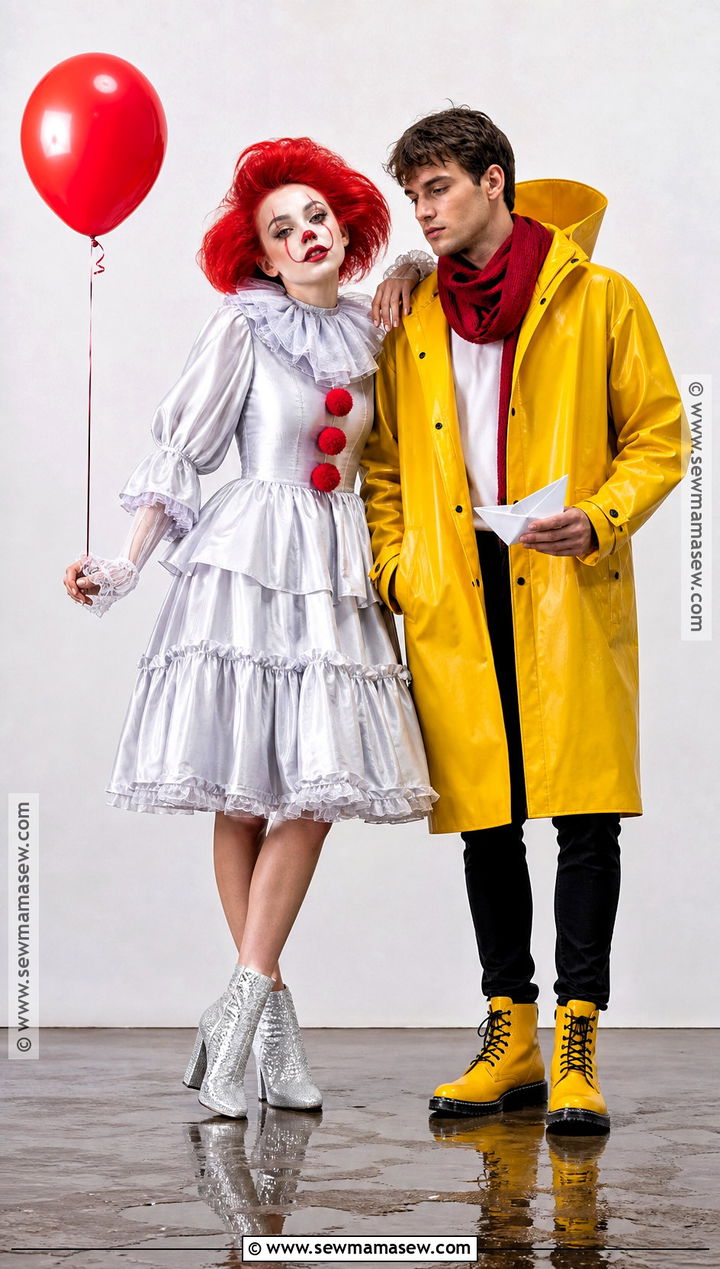 Glam Pennywise And Georgie Costume - 30 it couples costume ideas