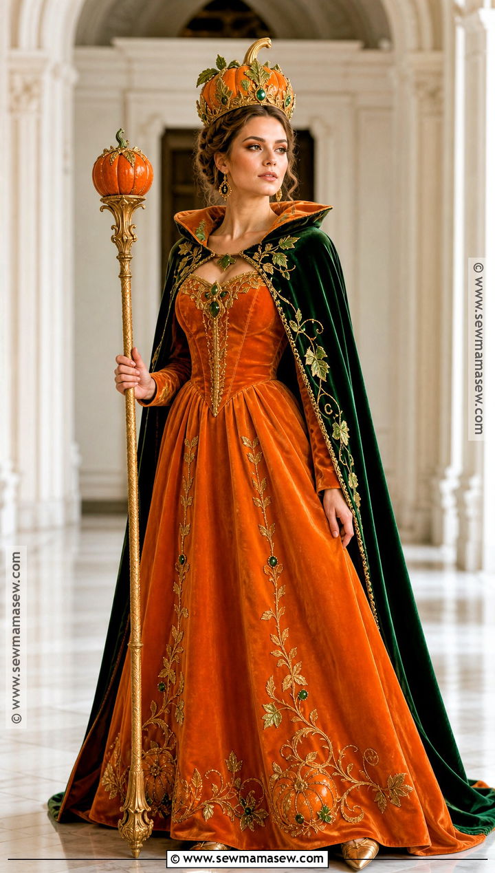 Glam Pumpkin Queen Costume - 40 pumpkin costume ideas