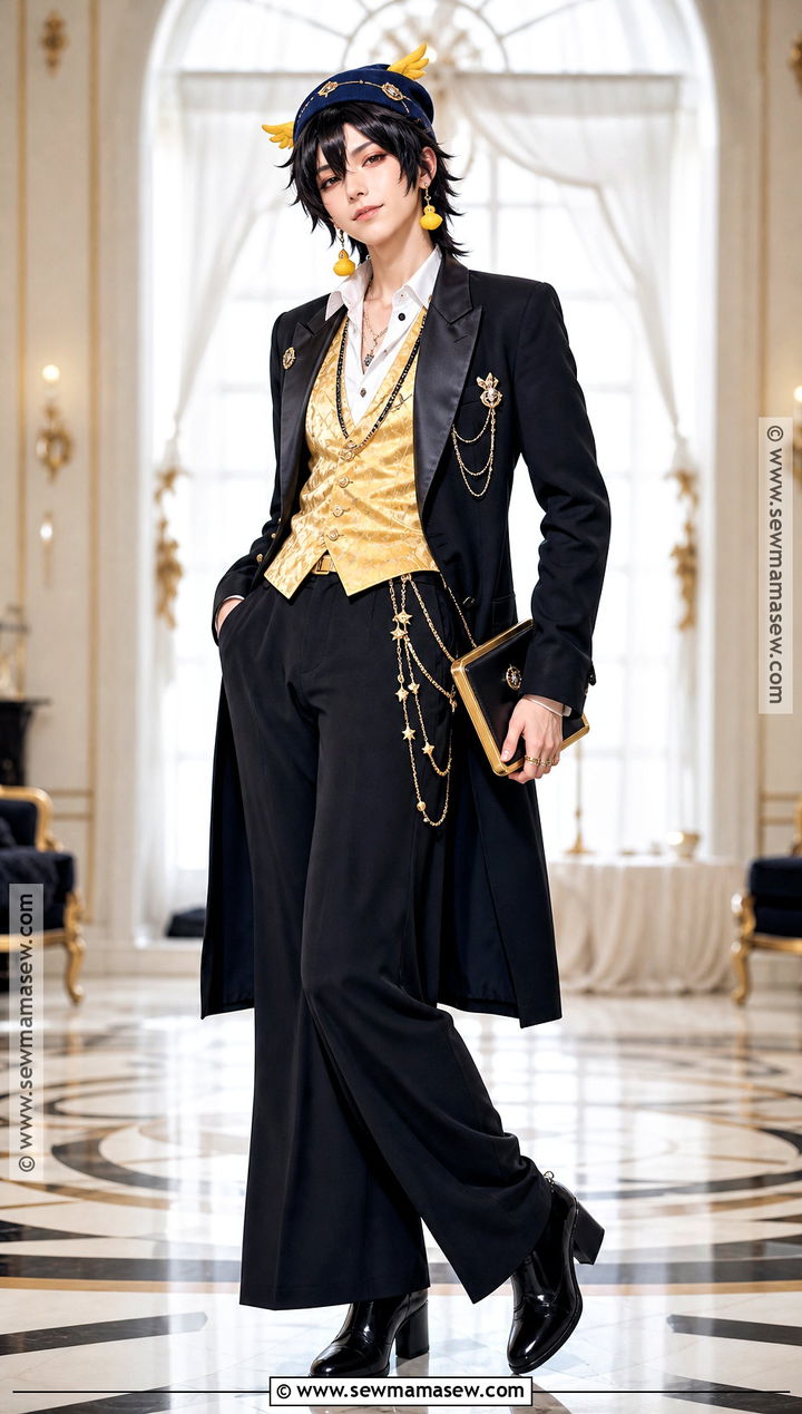 Glam Quackity Cosplay With Gold Details - 30 quackity cosplay ideas