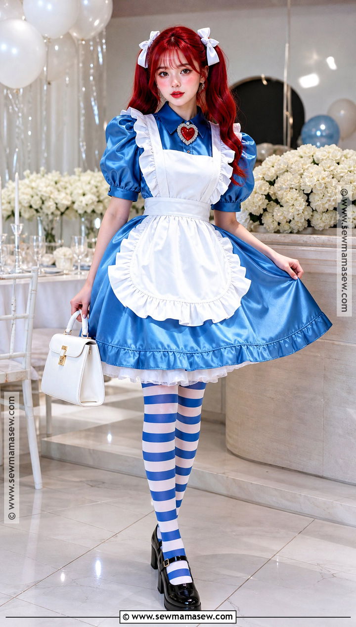 Glam Raggedy Ann Costume With Satin Dress - 30 raggedy ann costume ideas