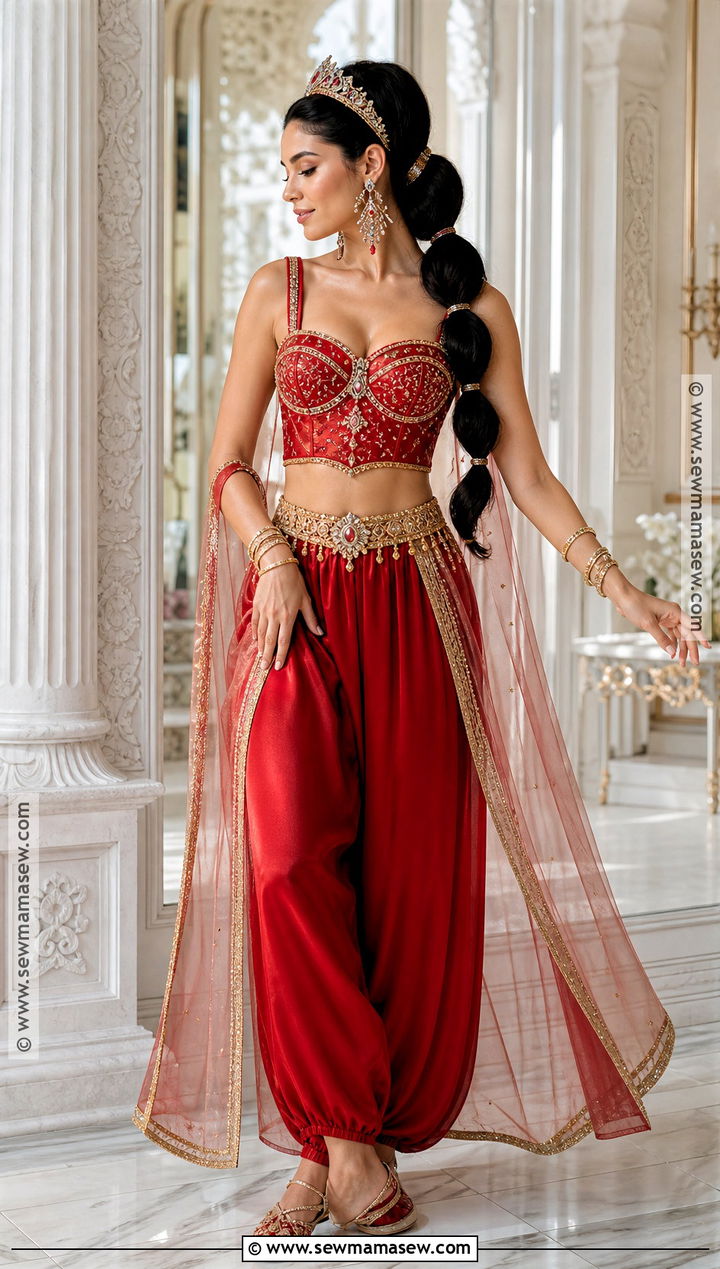 Glam Red Jasmine Costume - 35 red jasmine costume ideas