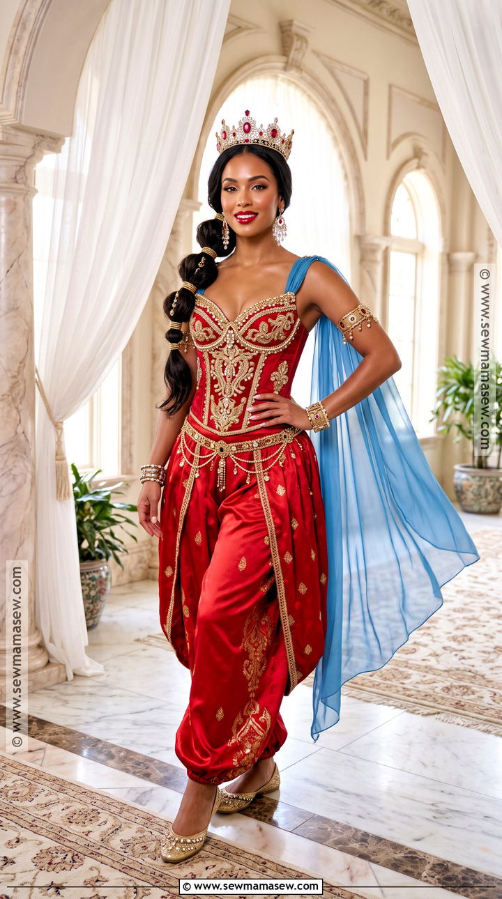 Glam Red Jasmine Costume - 30 red jasmine halloween costume ideas