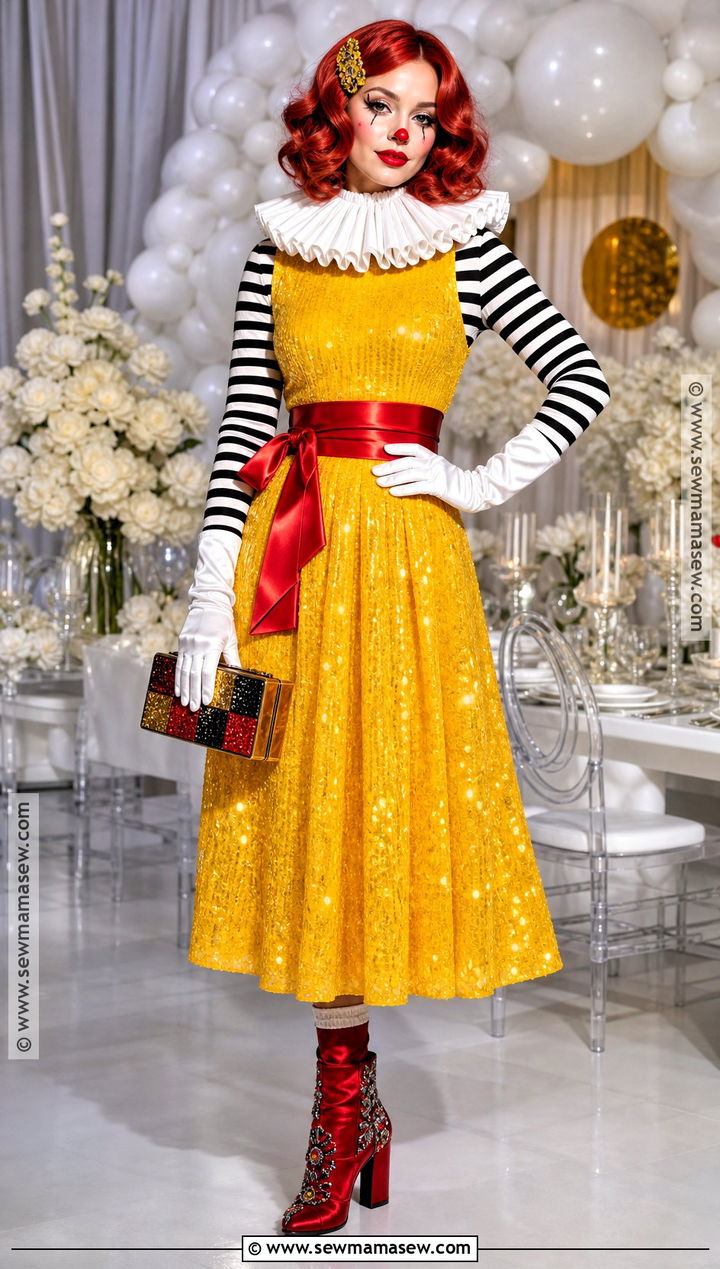 Glam Ronald McDonald Costume - 30 Ronald Mcdonald Costume Ideas for Women