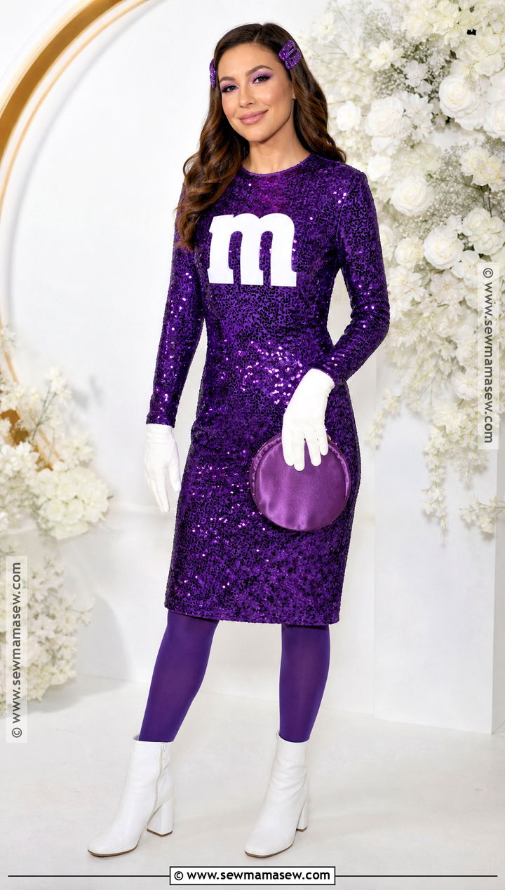 Glam Sequin MandM Costume - 40 m&m costume ideas