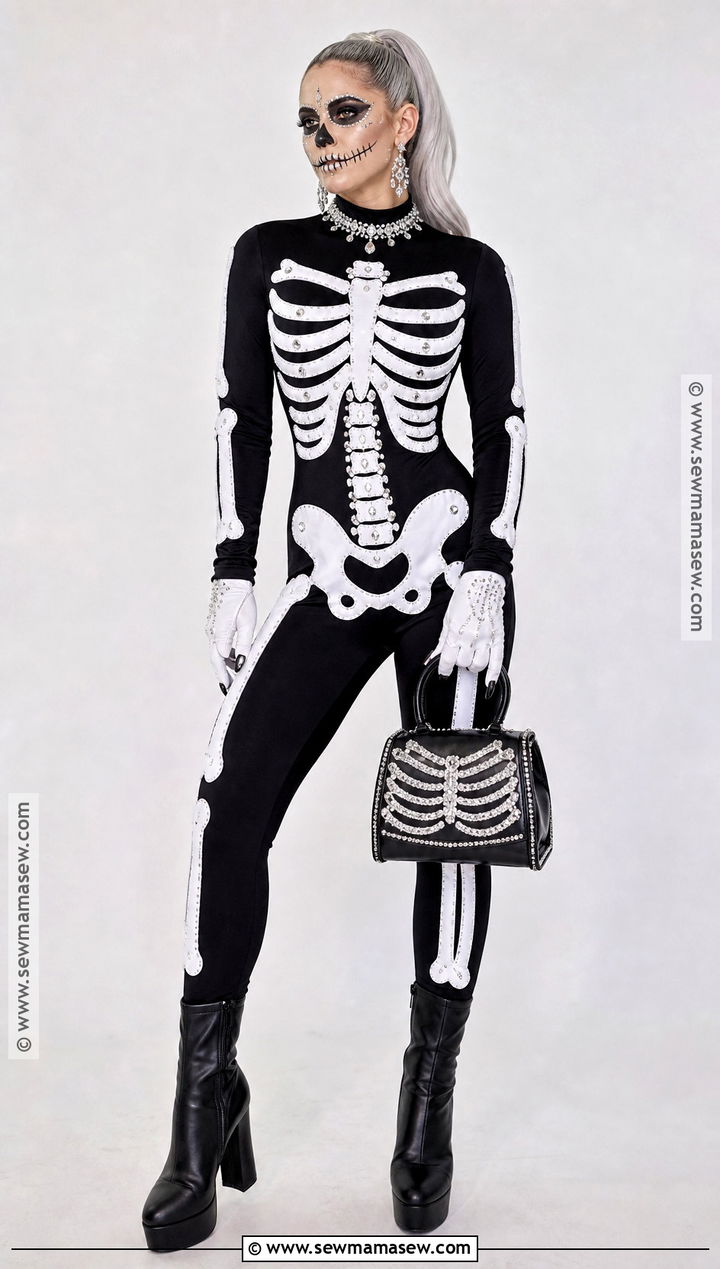 Glam Skeleton Costume - 35 female halloween costume ideas