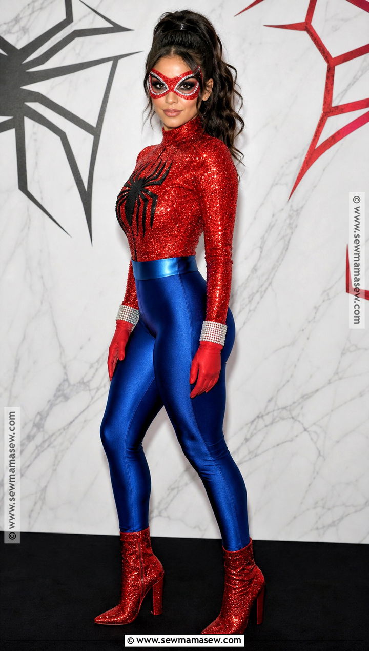 Glam Spider Man Costume With Sequins - 35 spider man costume ideas for women